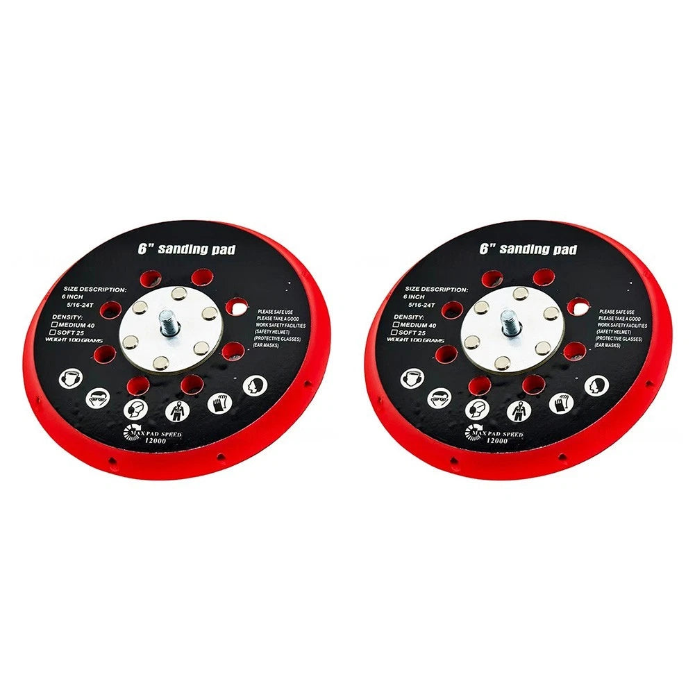 6 Inch Grinding Sanding Backing Pad for Orbital Sander (12000 RPM)