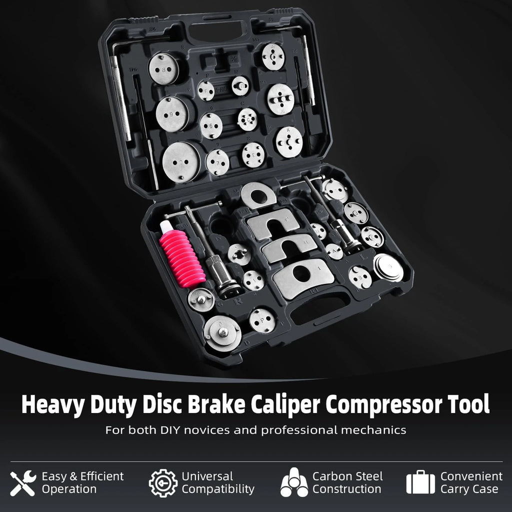 35Pc Brake Pad Caliper Piston Rewind Tool Kit for Universal Cars