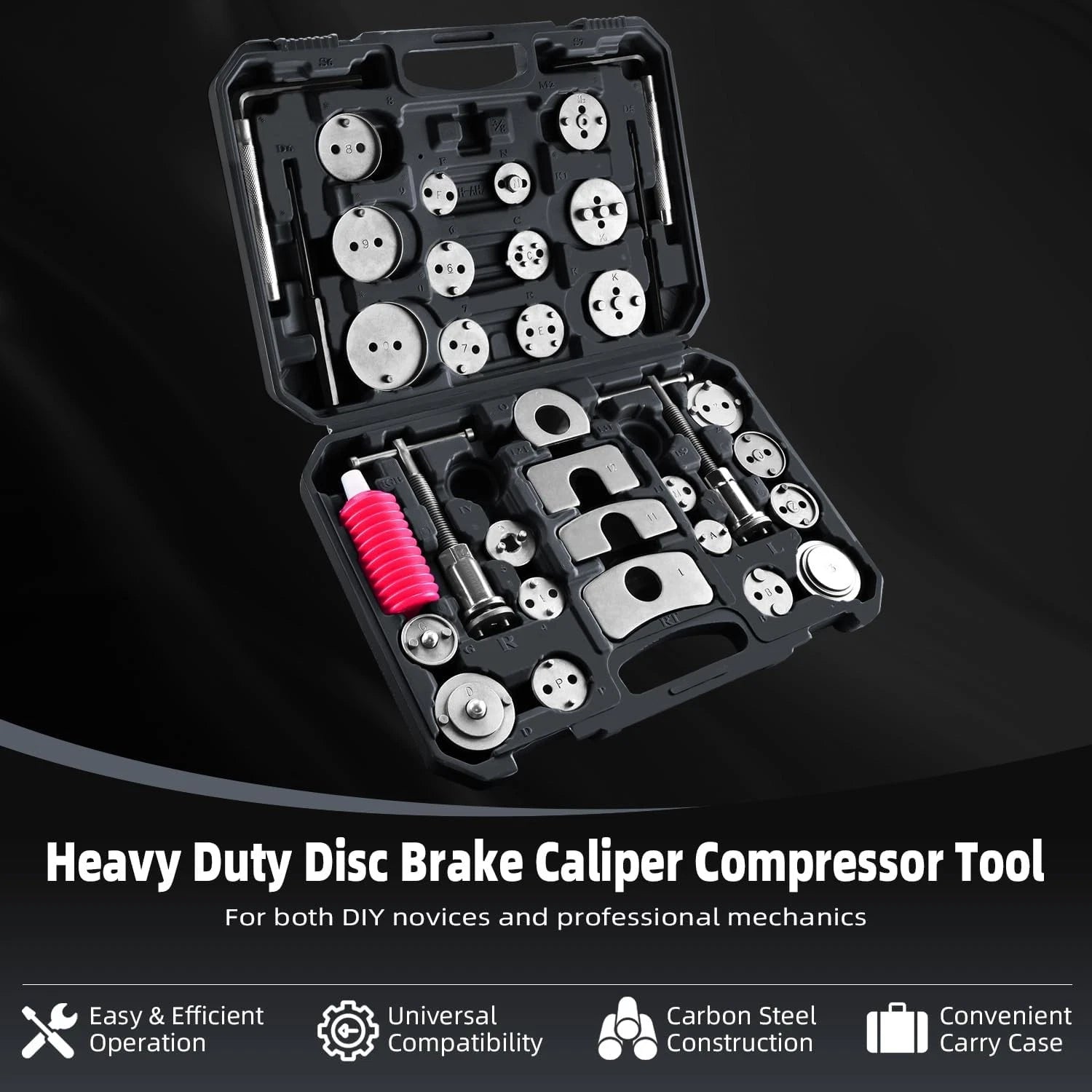 35Pc Brake Pad Caliper Piston Rewind Tool Kit for Universal Cars