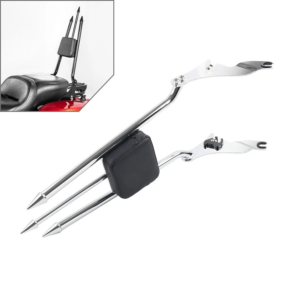 Passenger Backrest Sissy Bar for Harley Street Glide Road King (2009–2025) Chrome