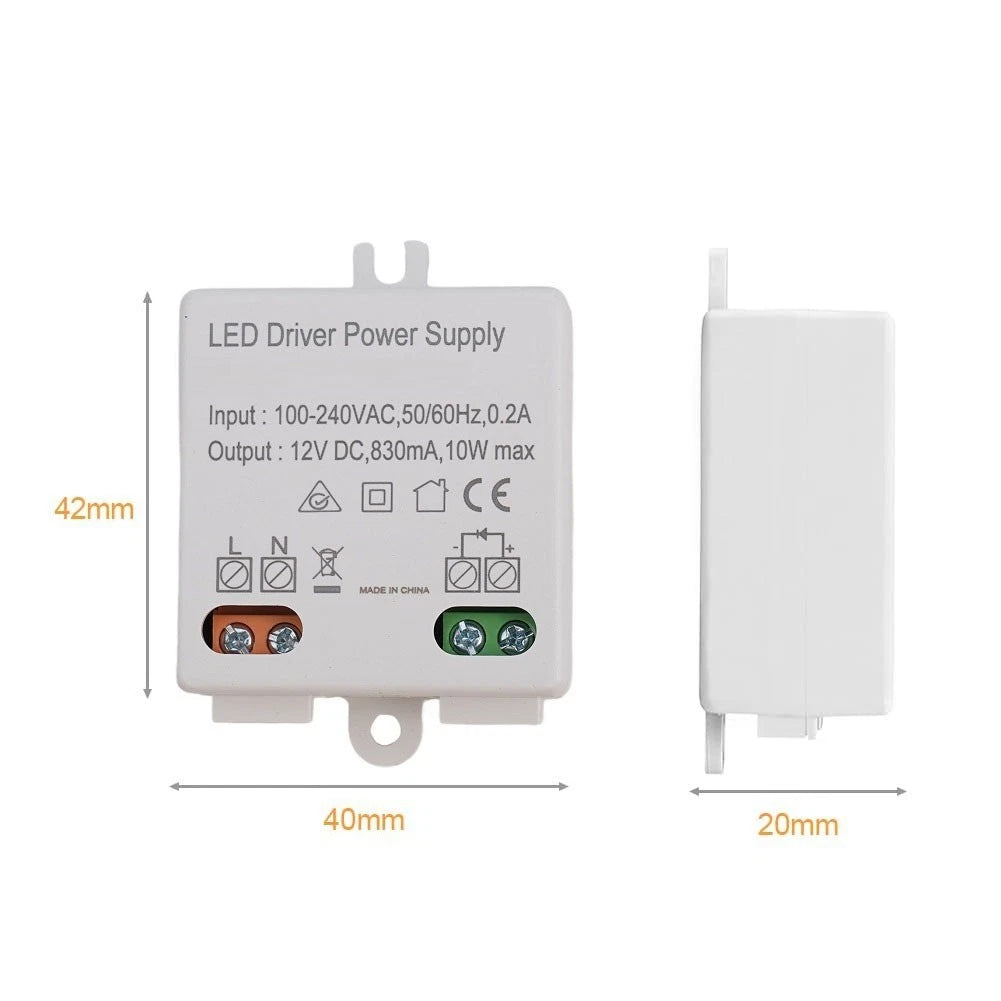 2X 10W LED Driver Power Supply for 12V LED Lighting Applications
