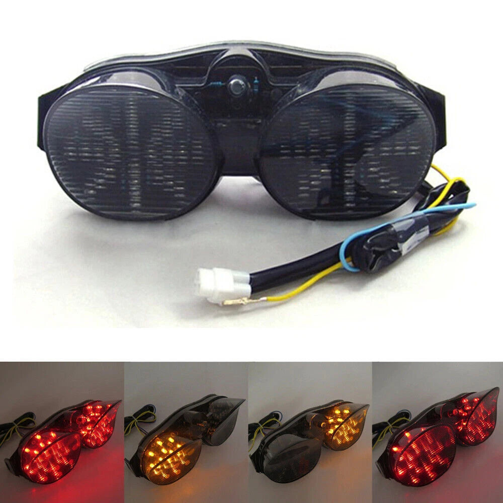Integrated LED TailLight Turn Signals for Yamaha YZF 600 R6 (2001–2002) Smoke T9