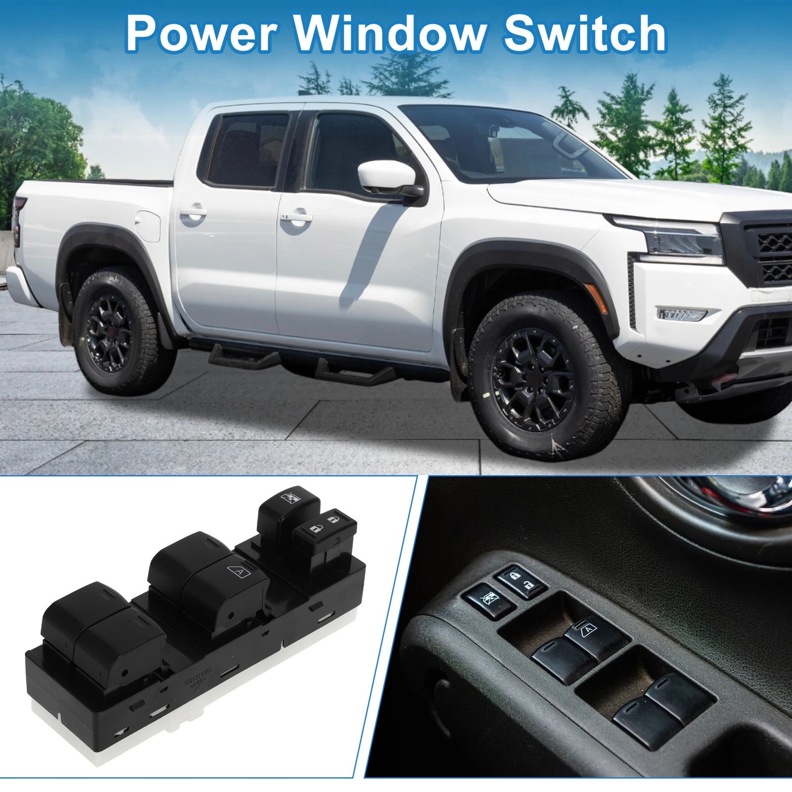Front Right Power Window Switch for Nissan Almera (2016)
