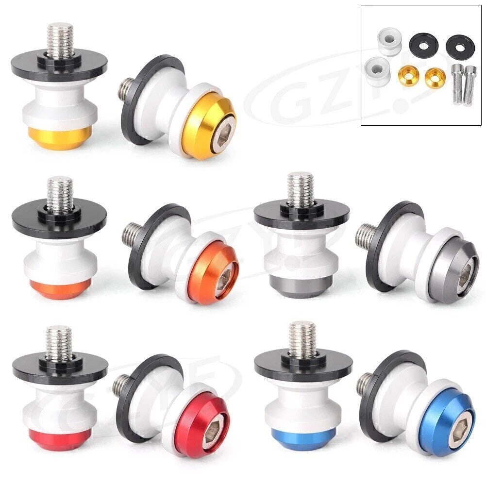 1PC 10mm CNC Swingarm Sliders Spools for Kawasaki Z750 Z1000 (2007–2016)