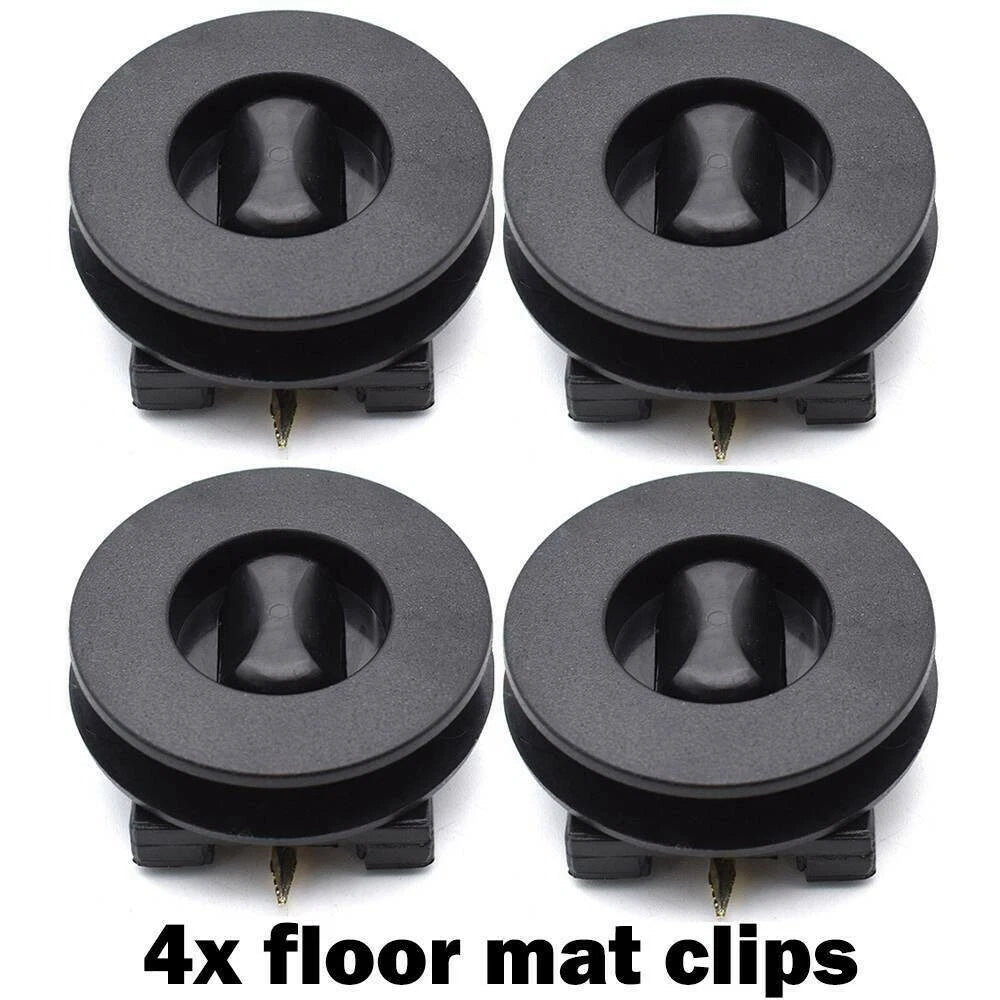 Set of 4 Floor Mat Carpet Fixing Clips for Various Makes and Models