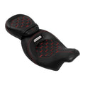 Gel Seats for Harley Electra Glide (2009–2023) - Red Stitching