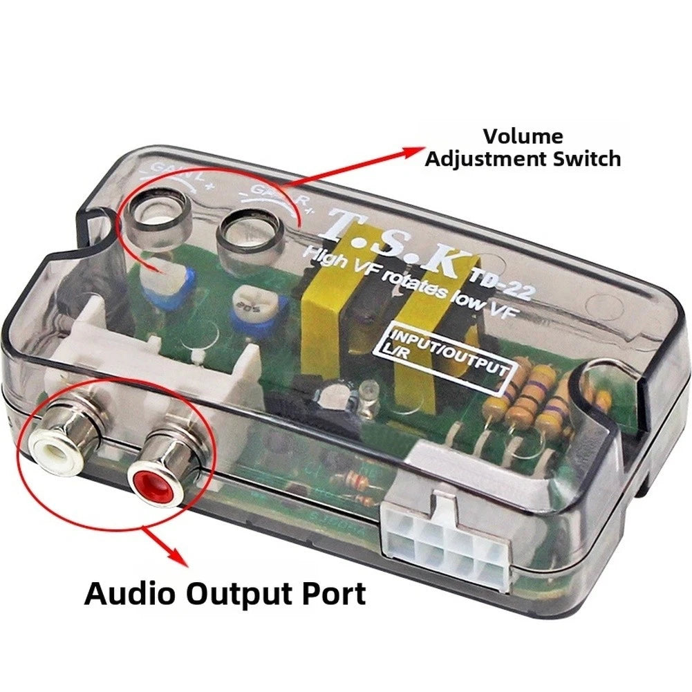 RCA Converter Adapter for TD22 (High to Low Frequency)