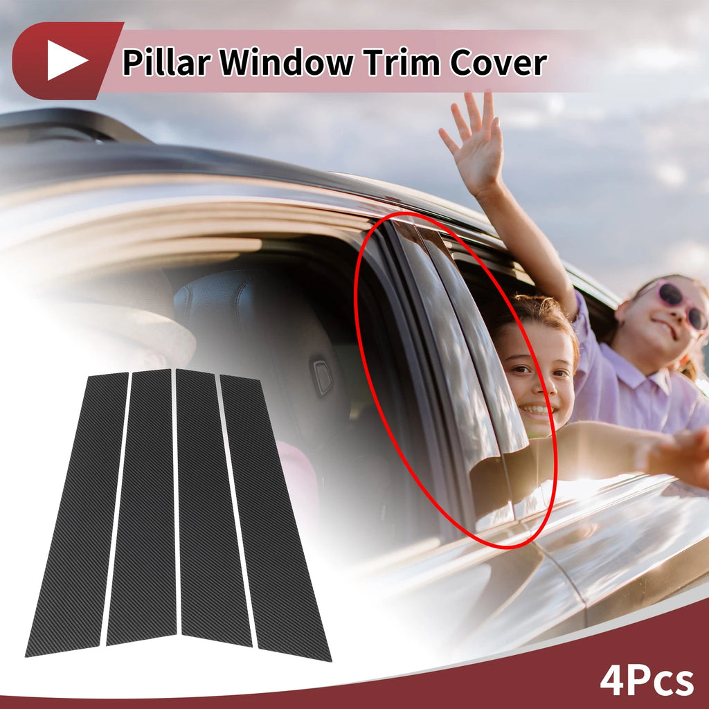 Window Trim Door Pillar Front Left Right for Volkswagen Golf 8 (2021-2024) 4 Pcs