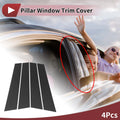 Window Trim Door Pillar Front Left Right for Volkswagen Golf 8 (2021-2024) 4 Pcs