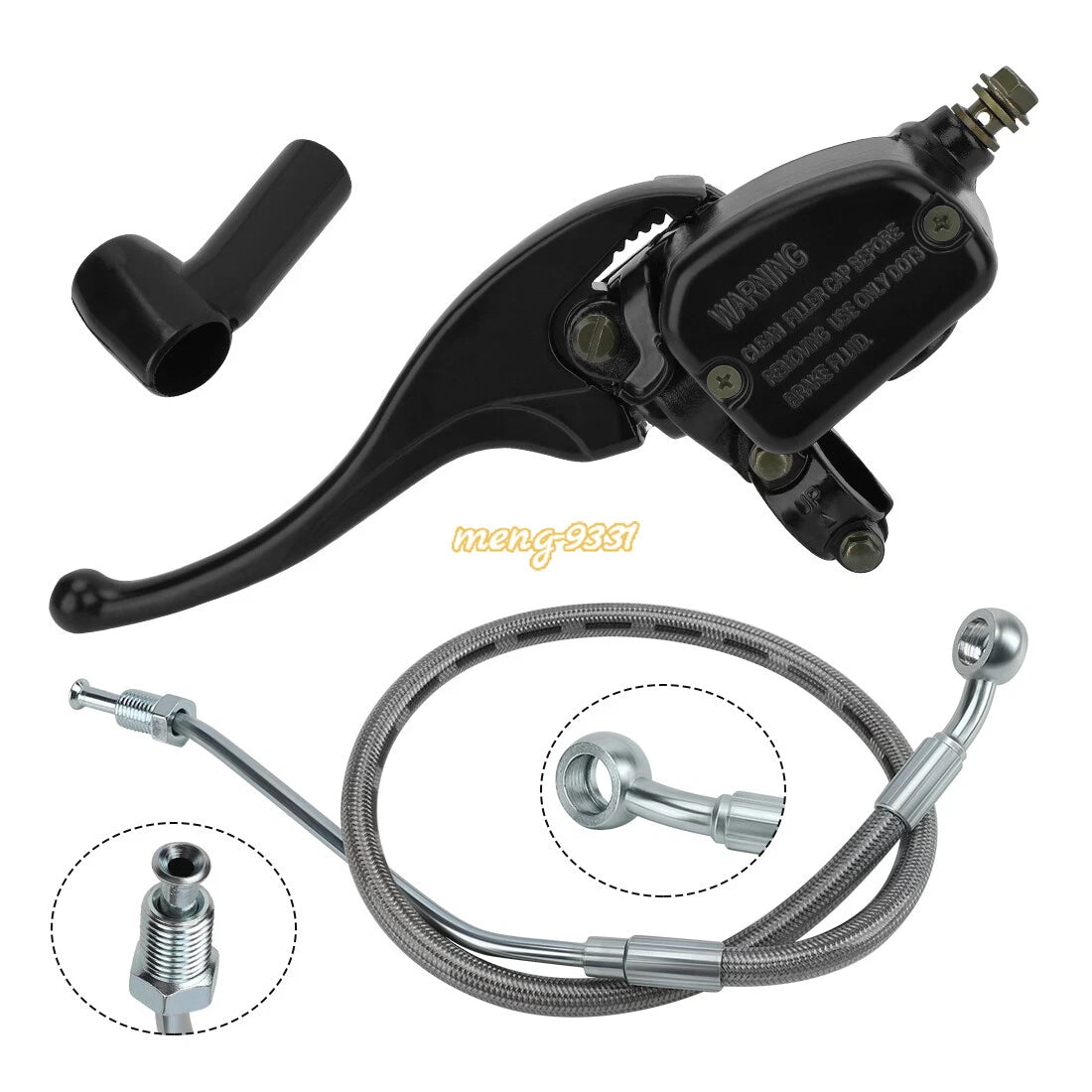 Front Brake Master Cylinder with Hose Line for Polaris Trail Blazer 250 330 400 (1999–2006)