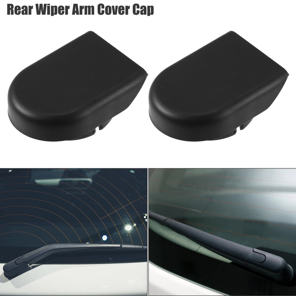 2 Pcs Wiper Arm Nut Cover Cap for Mazda 5, CX-5 (2012–2017) Black