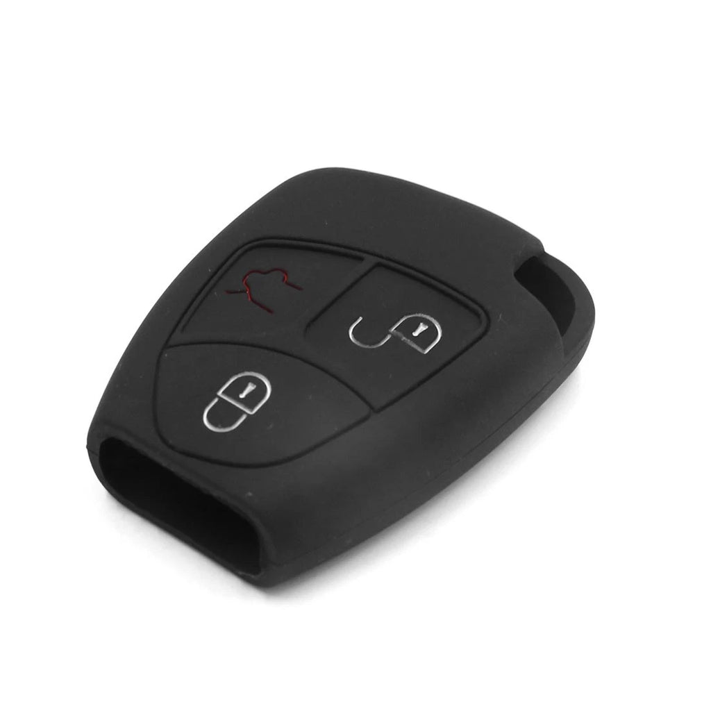 Silicone Remote Key Fob Cover Case Replacement for Mercedes AMG C B E (2014–2023)
