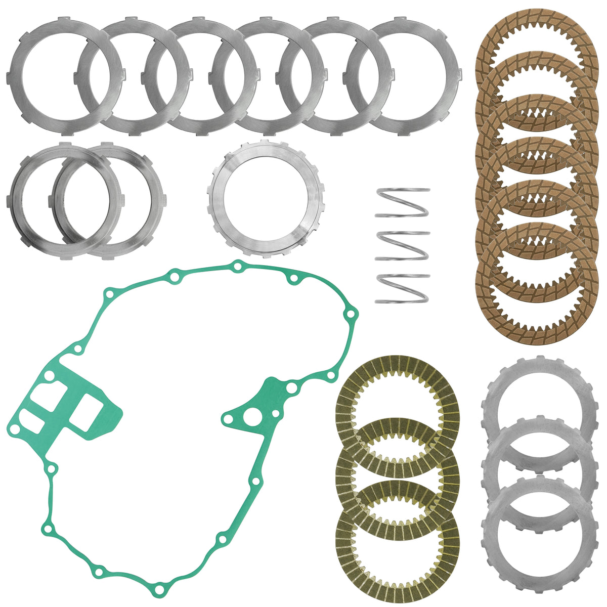 Clutch Friction Plates Kit Replacement for Honda Fourtrax Rincon 650 (2003–2005)