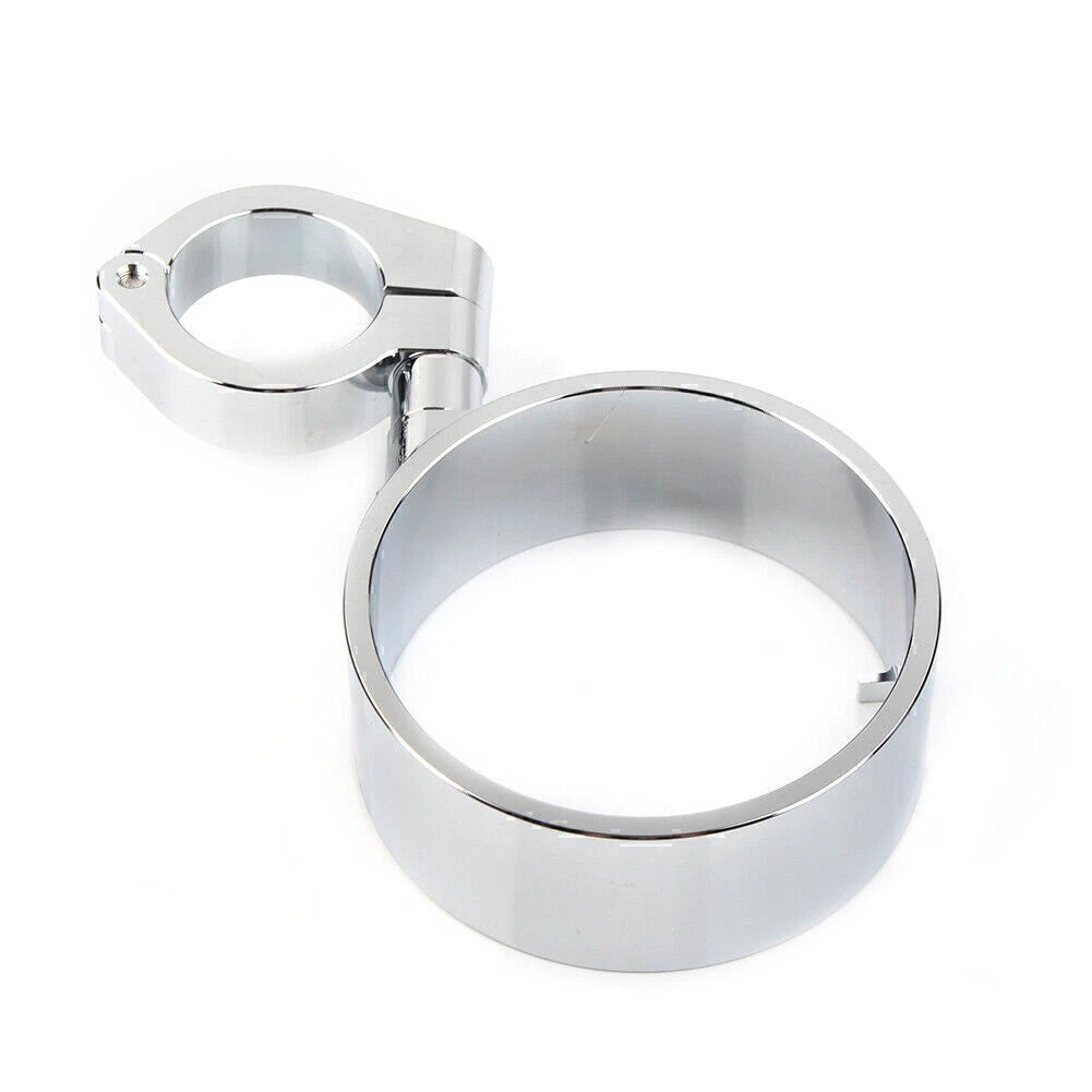 39mm Chrome Side Mount Speedo Relocation Bracket for Harley Dyna Sportster (2004–2023)