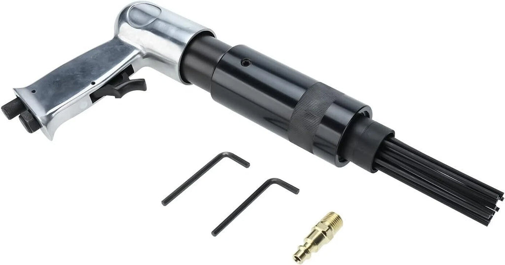 Compact Air Needle Scaler Pneumatic Tool for Rust Removal (19 Needles)