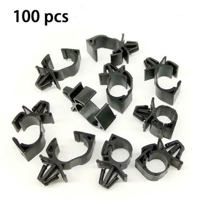 Set of 100 Wiring Harness Fasteners Clips for Universal Applications