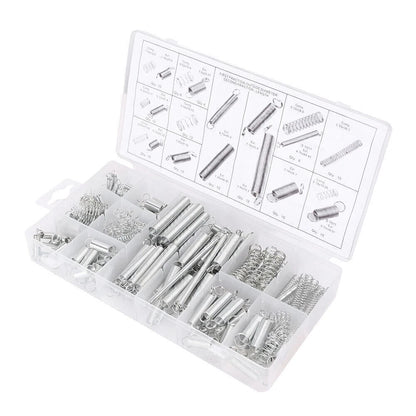 Assorted Small Metal Loose Steel Coil Springs Kit (200 Pieces)