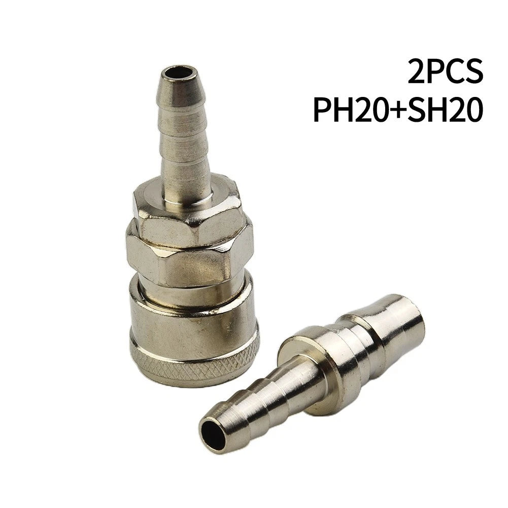 Hose Fittings for Air Line Tools (SH20, PH20) 8mm Silver