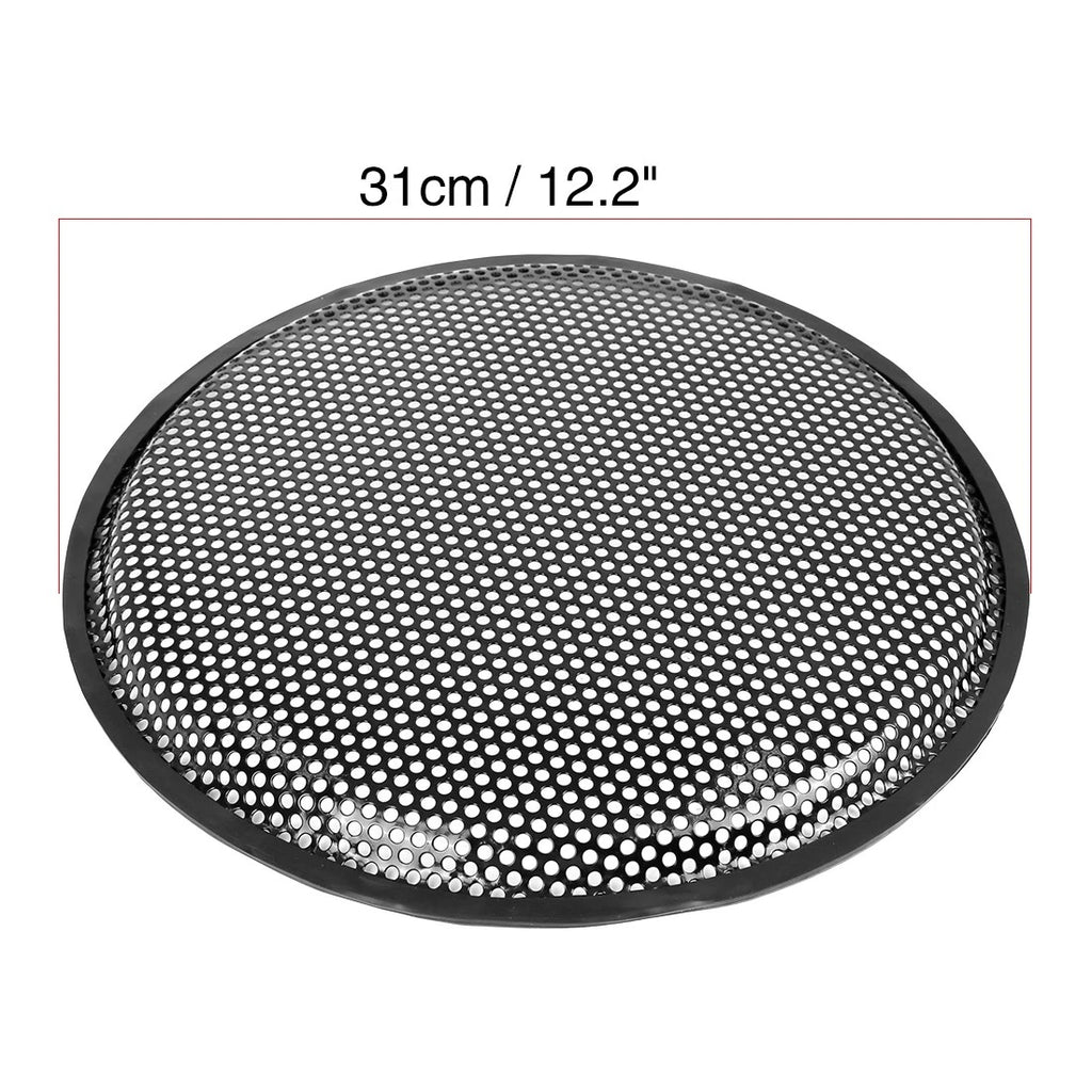 2X 12'' Black Speaker Subwoofer Grill Cover for Car Audio Systems