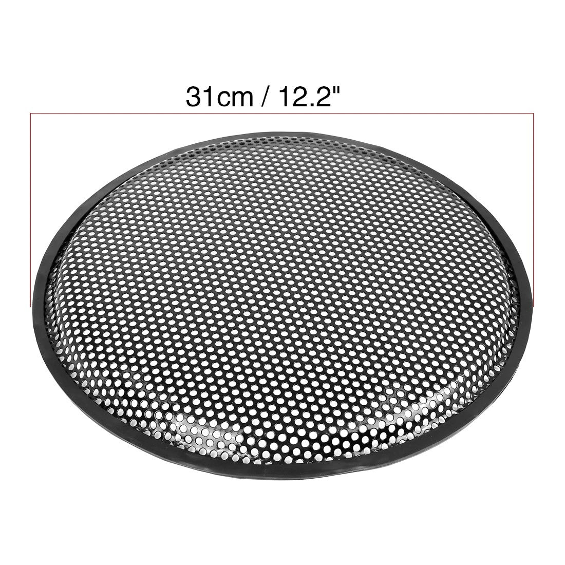 2X 12'' Black Speaker Subwoofer Grill Cover for Car Audio Systems