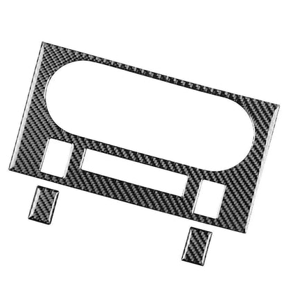 3 Pcs Black Carbon Fiber AC Panel Cover Trims For Dodge Challenger 2008-2014 New