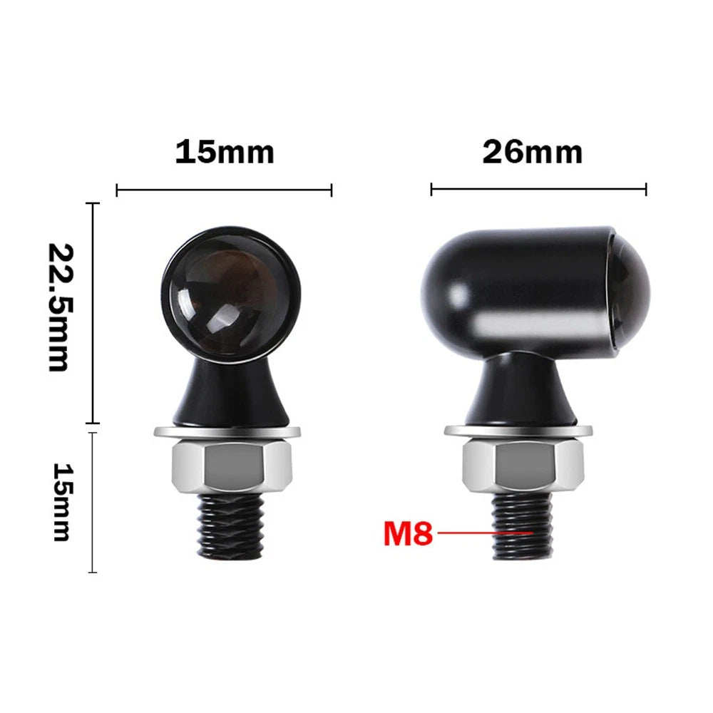 Mini Lamp for Motorcycle ATV Turn Signals Indicator Blinker Light