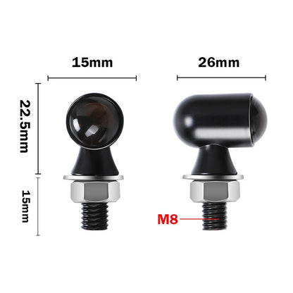 Mini Lamp for Motorcycle ATV Turn Signals Indicator Blinker Light