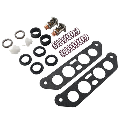 Thermostat kit for Evinrude Johnson OMC BRP 65 80 JET 80-140 HP V4 Crossflow