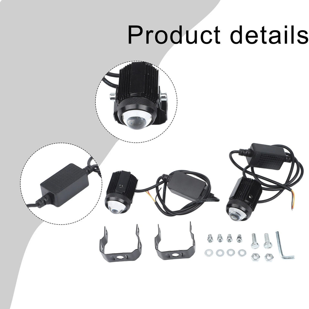 Motorcycle For Mini Driving Light for relay Set 60W with Adjustable Mount Two