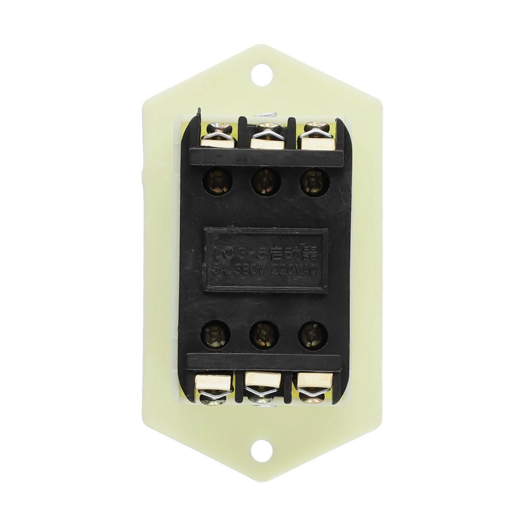 Stop Push Button Switch for Grinder (LC3-5 380V 5A, 6-Terminals)