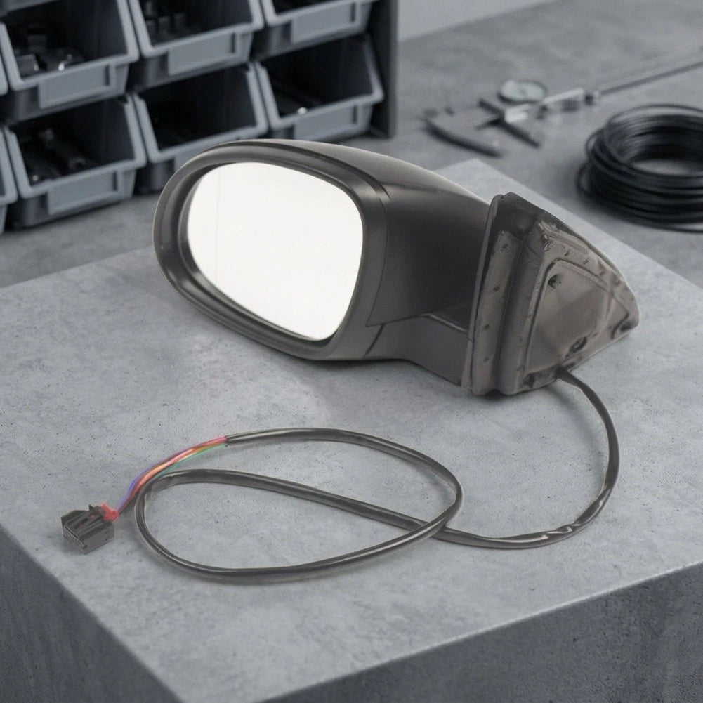 Direct Replacement Part Left Side Mirror 12V Voltage System Yellow Light Output