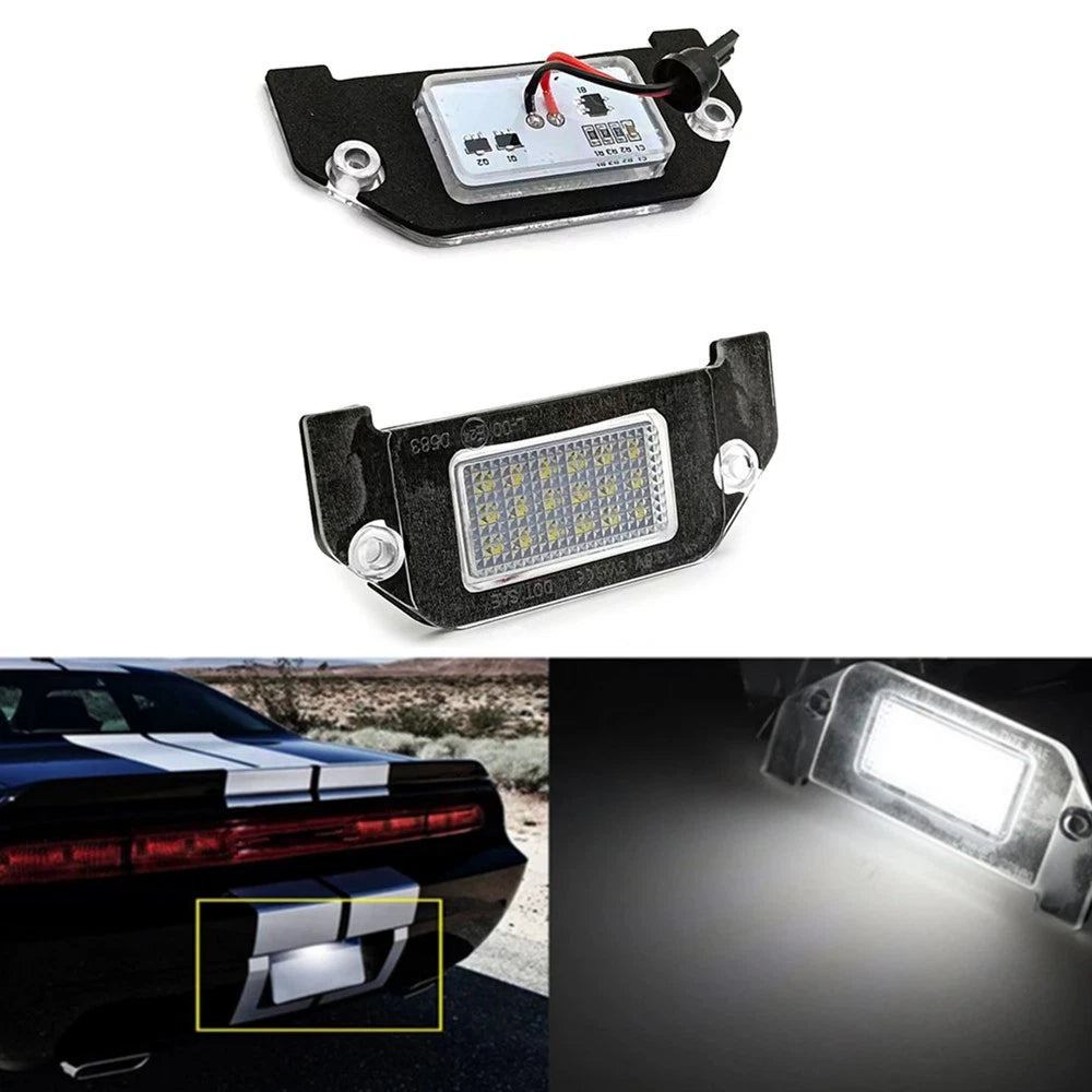 2Pcs License Plate Lights Kit For Chrysler 300 300C 300S Sebring 4805846AA