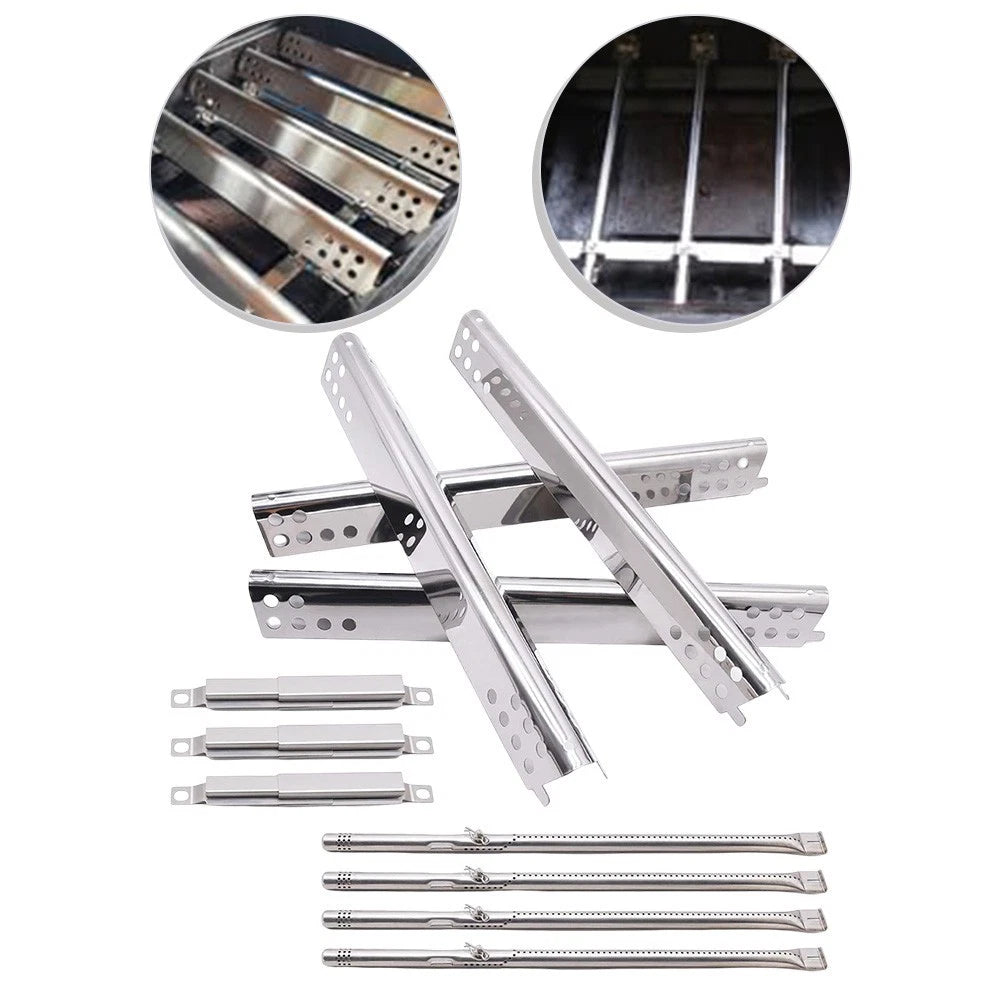 Set of 2 Fire Baffles for Home Barbecue (Enhanced Safety, Even Heat)