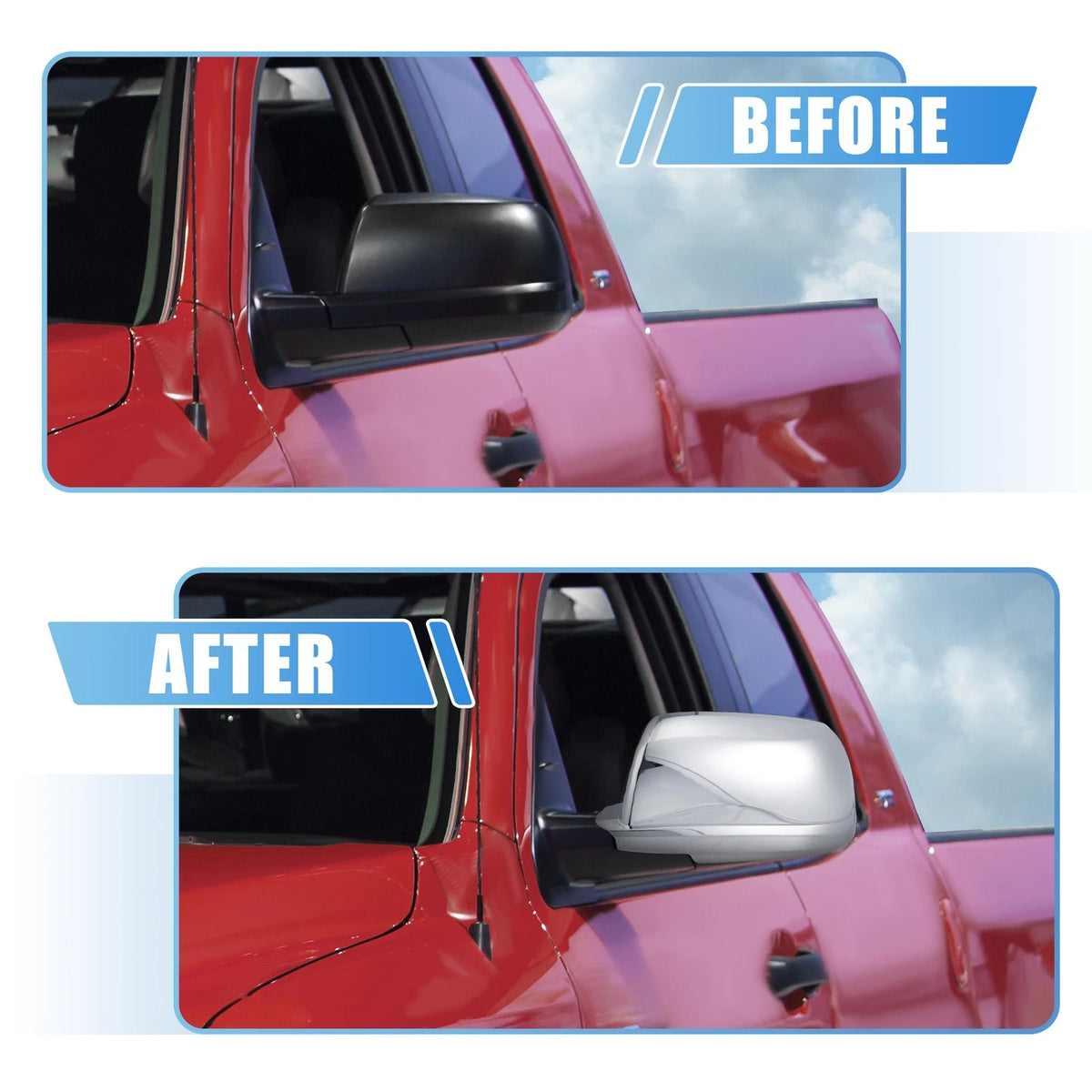 Chrome Mirror Covers Pair Replacement for Toyota Tundra (2007–2021)