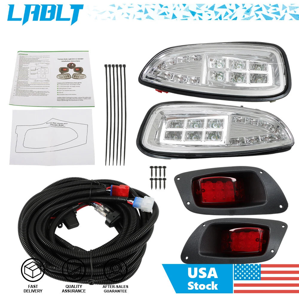 LED Headlights & Tail Lights Full LED Light Kit for EZGO RXV (2016–Present)
