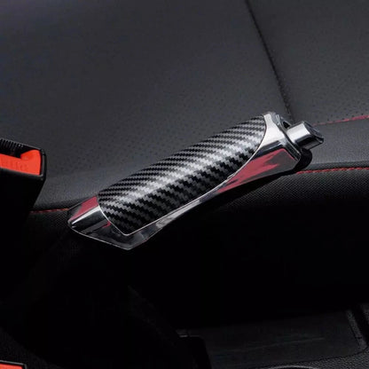 Handbrake Cover for - Carbon Fiber, Silver ABS