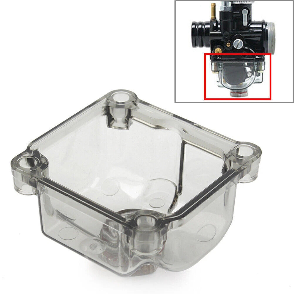 Plastic Transparent Carburetor Float Bowl Chamber for PHBG 50cc (Grey)