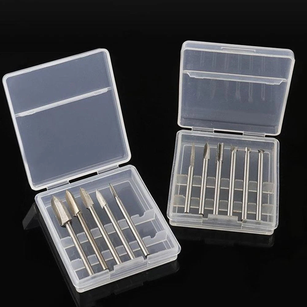 Rotary Tool Carving Drill Bits Set of 5 with 3mm Shank for DIY Crafting