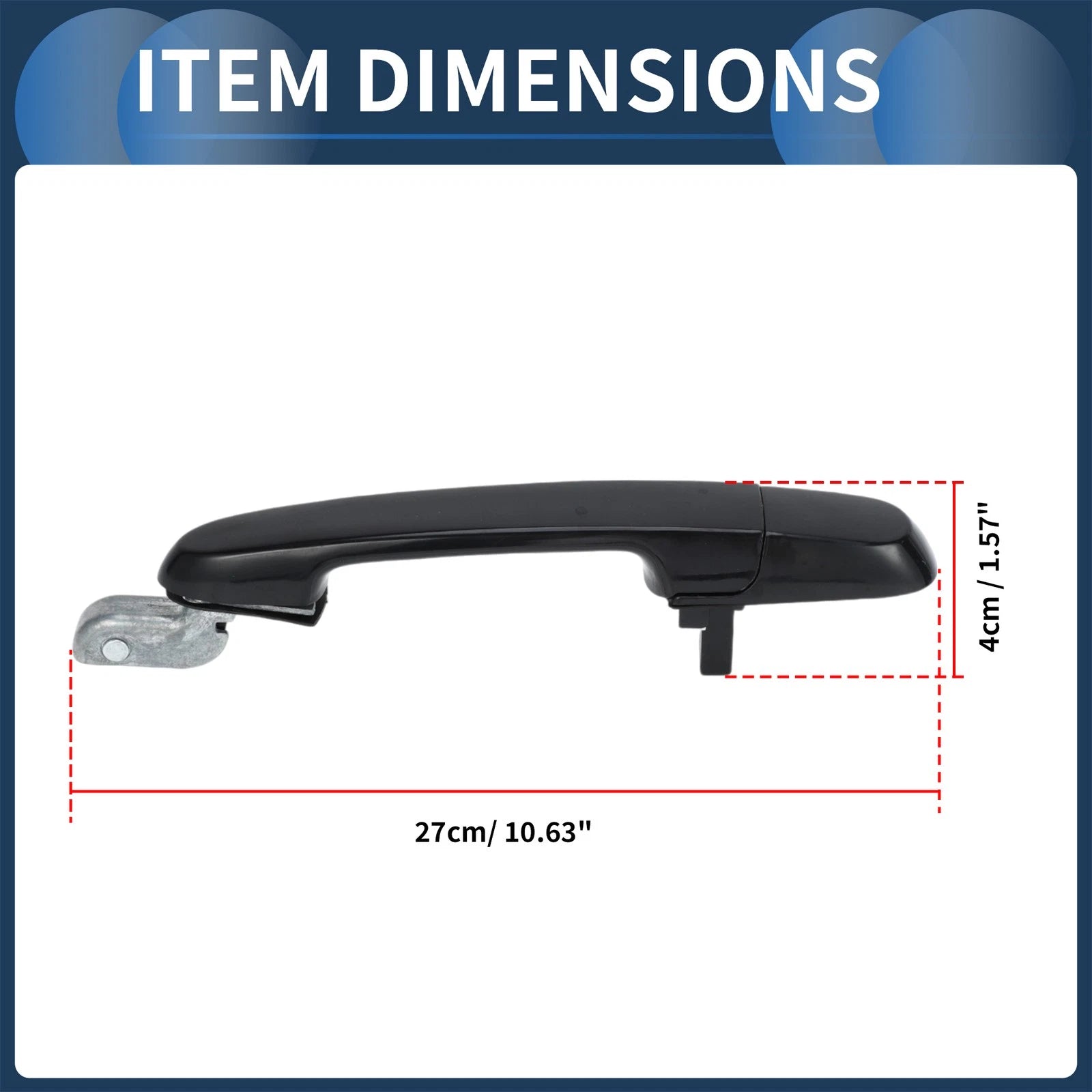 Rear Left Door Handle for Hyundai Accent GLS (2006–2011) 1 Pcs