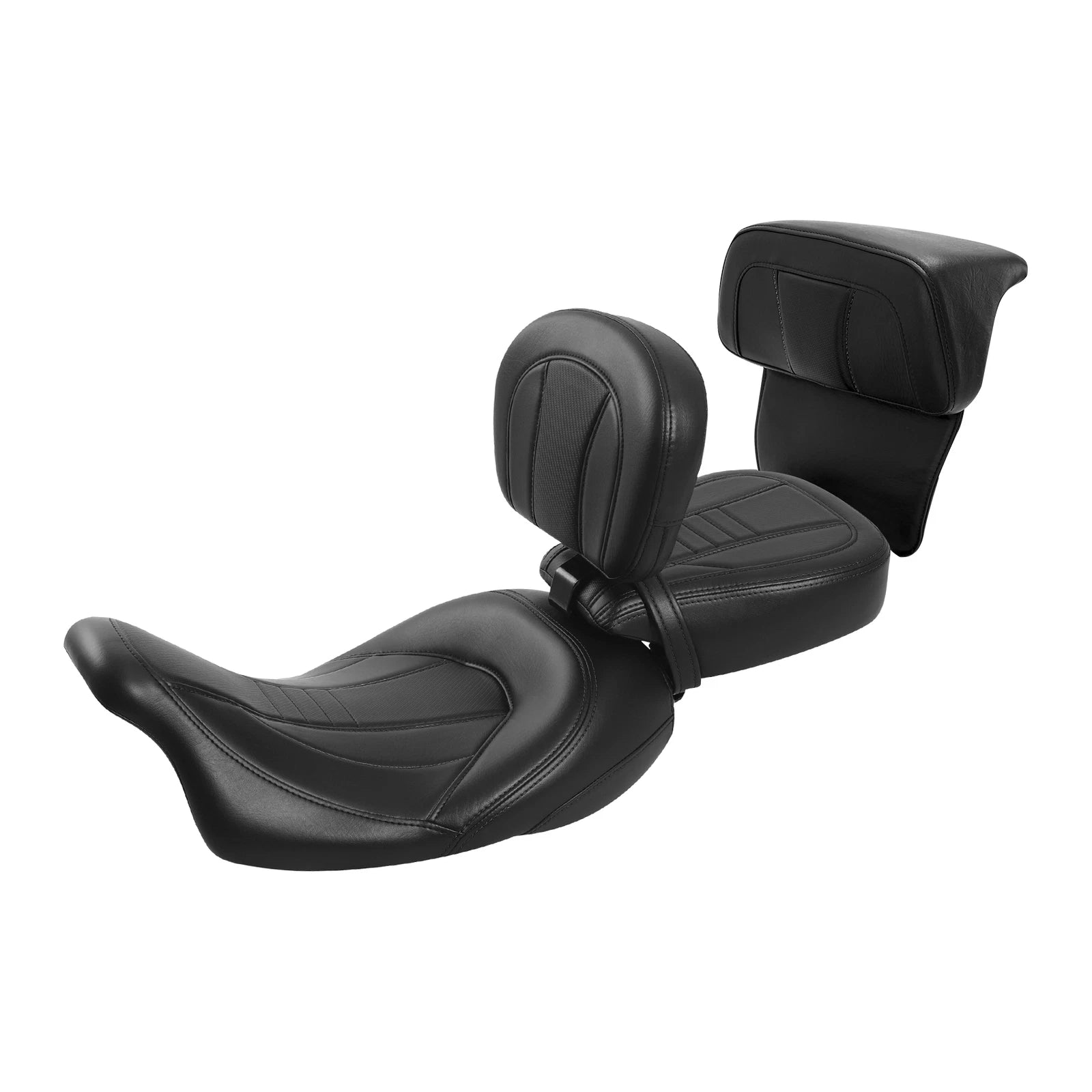 Driver Passenger Seat & Backrest Pad for Harley Electra Glide (2014–2023)