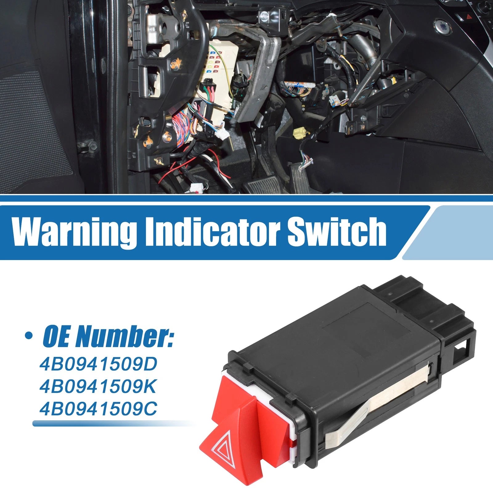 Warning Indicator Switch Replacement for Audi A6 S6 C5 (1997–2005)