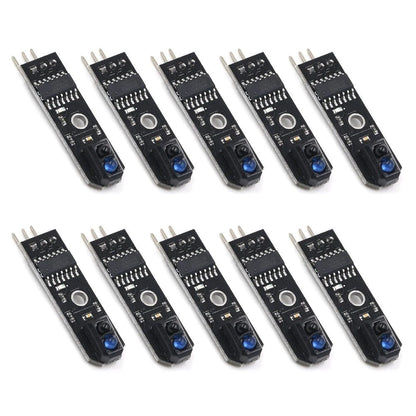 10X TCRT5000 Infrared Sensor Modules for Accurate Line Tracking