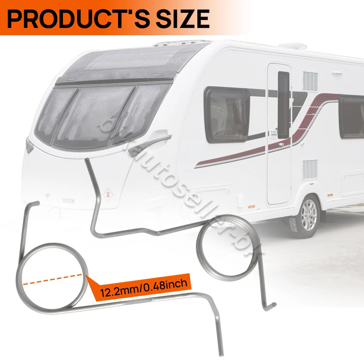 Set of 6 Door Lock Springs with Washer Kit for Hartal Motorhome Caravan