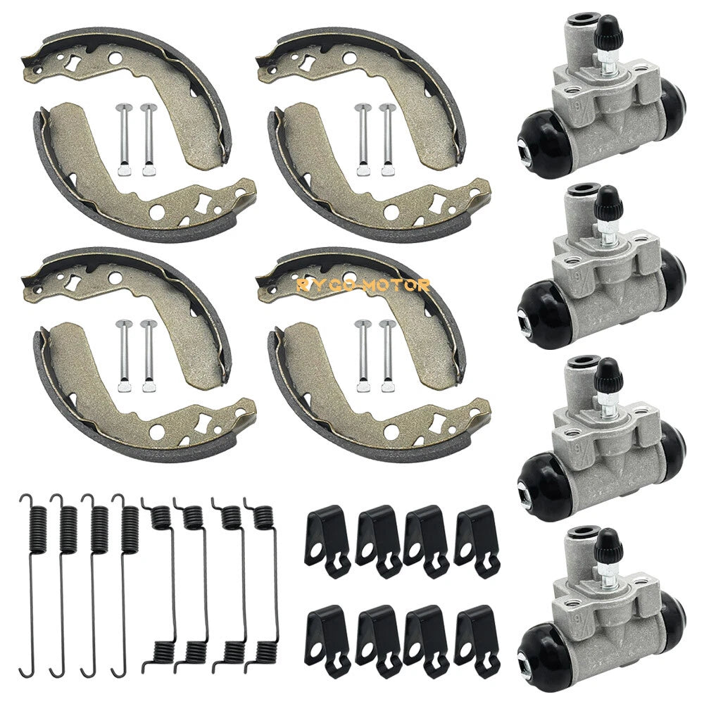 Set of 4 Brake Wheel Cylinders Shoes for Kawasaki Mule 600 610 SX (2005–2018)