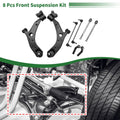 8 Pcs Front Lower Control Arms Replacement for Mazda 3 (2004–2009)
