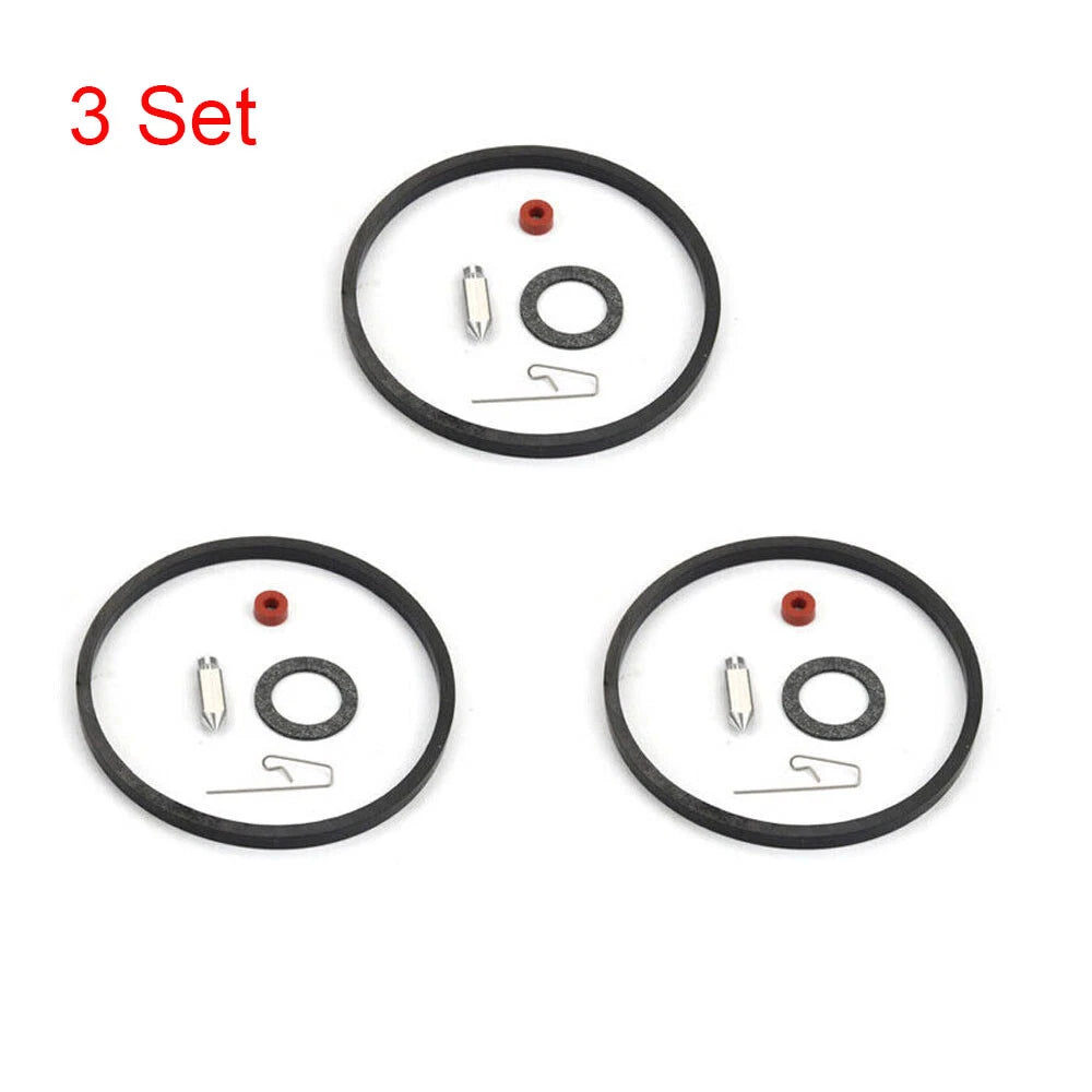 Set of 3 Carburetor Needle Seat Kit for Tecumseh (631021, 631021A, 621021B)