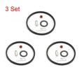 Set of 3 Carburetor Needle Seat Kit for Tecumseh (631021, 631021A, 621021B)