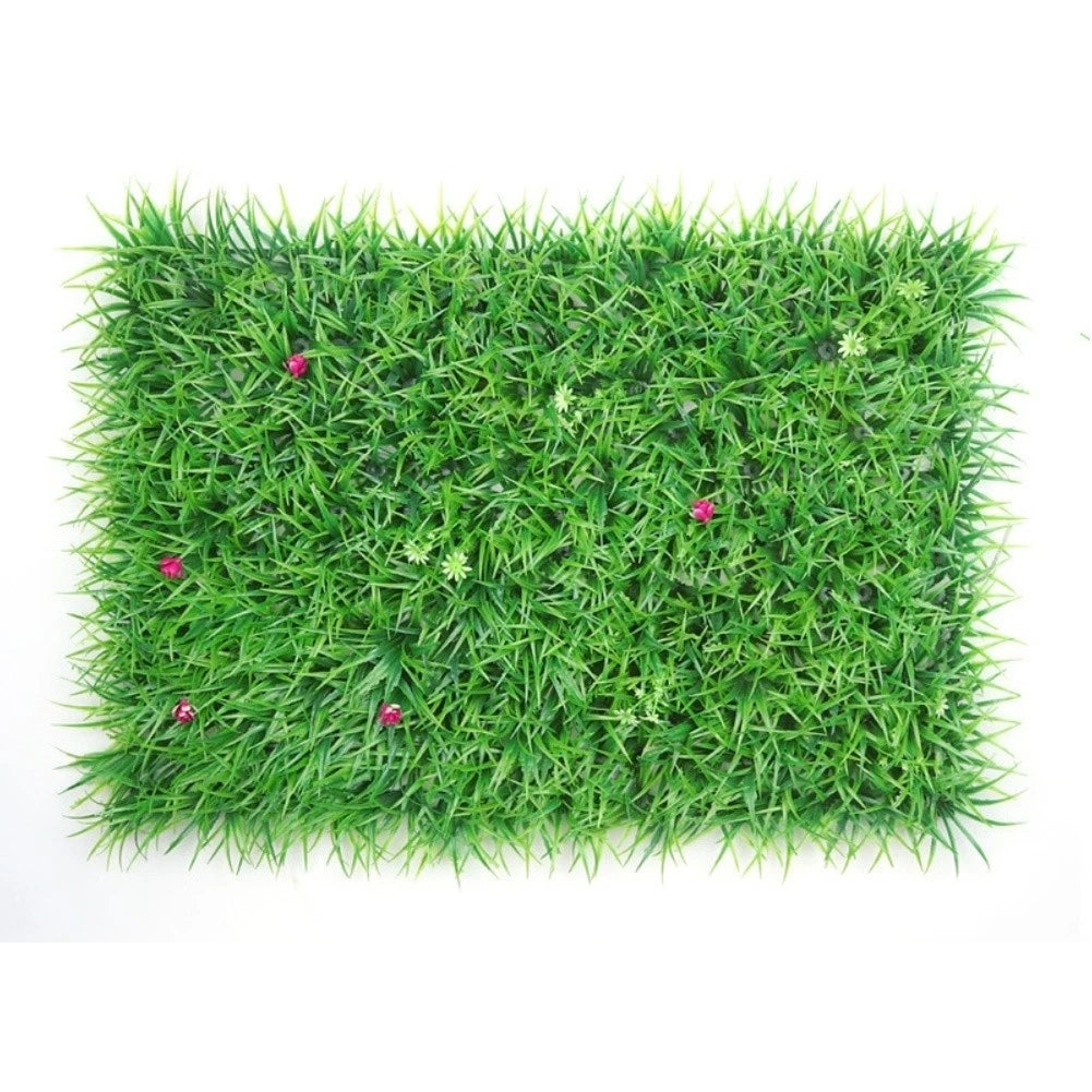 1pc Plastic Grass Wall Panel 40x60cm Faux Hedge Artificial Greenery