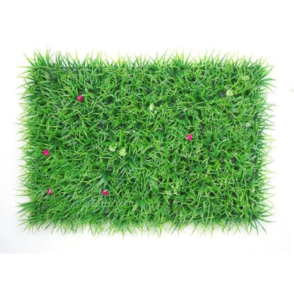 1pc Plastic Grass Wall Panel 40x60cm Faux Hedge Artificial Greenery