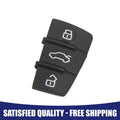 Car Key Button Rubber Pad Cover 3 Button for Audi A4 (2000–2015)